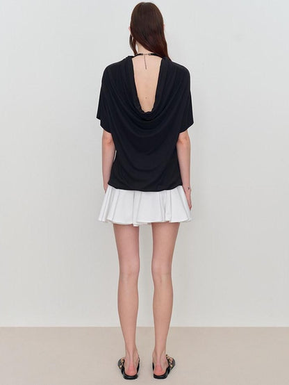 RUN TO THE FUTURE Soft Modal Casual Loose Solid Mid Length Women Short Sleeve T-Shirts