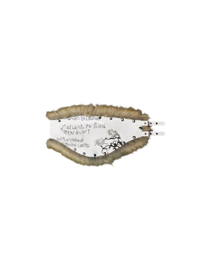 nit alcove Versatile Fabric Waist Belt Bag Alloy Buckle Adjustable 84Cm Unisex White Bags