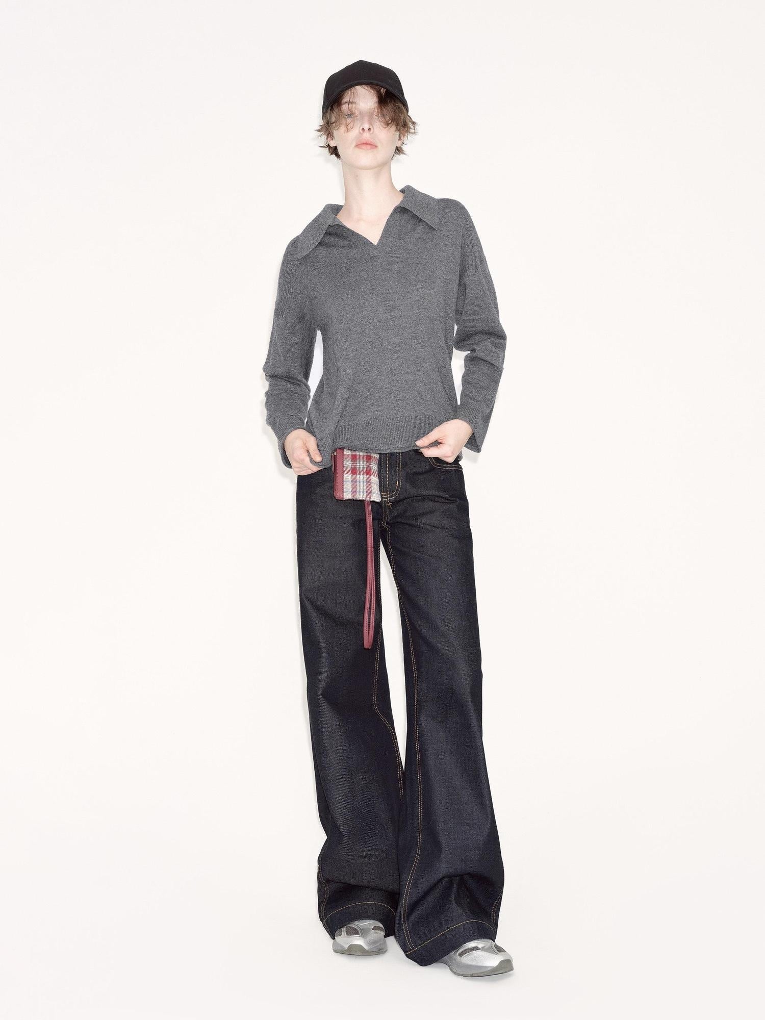 RUN TO THE FUTURE Vintage Low Waist Raw Denim No Stretch Zip Fly Women Straight Jeans