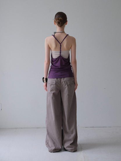 DKZ OFFICIAL Colorblock Offset Twist Knot Women&