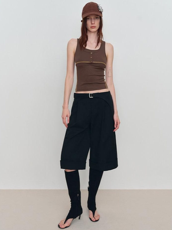 RUN TO THE FUTURE Soft Modal Blend Original Slim Racerback Cropped Unpadded Women Casual Tank Tops