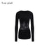 Low_pixel_Asymmetrical_Patchwork_Slim_Streetwear_Black_Lyocell_Long_Sleeve_T-Shirts_MISSTT