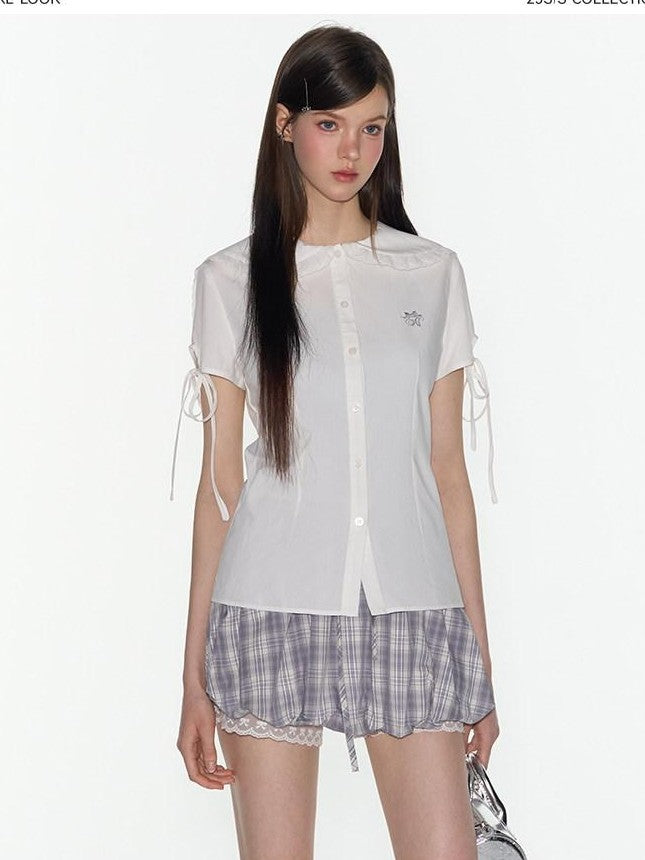 NAPSNAPS Navy Lace Sailor Collar Tie Academy Women&