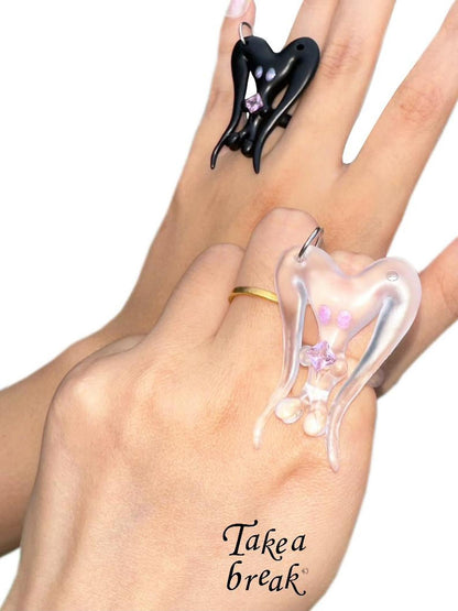 takeabreak Alien Cute Punk Transparent Women&