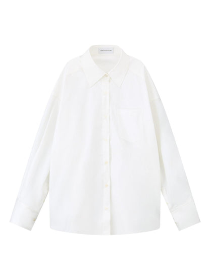 RUN TO THE FUTURE Soft Breathable Pure Cotton Loose Original Design Polo Unisex White Shirts