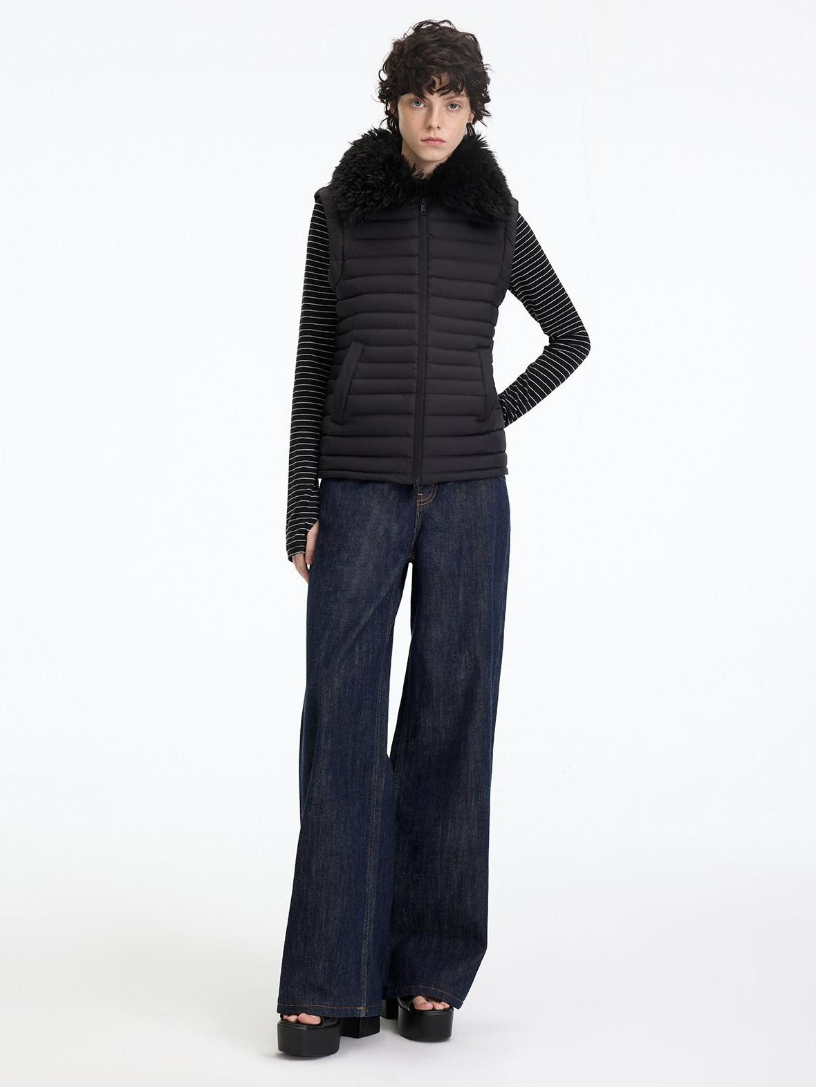 RUN TO THE FUTURE 90% White Duck Down Thick Slim Casual Turn Collar Ladies Down Jackets