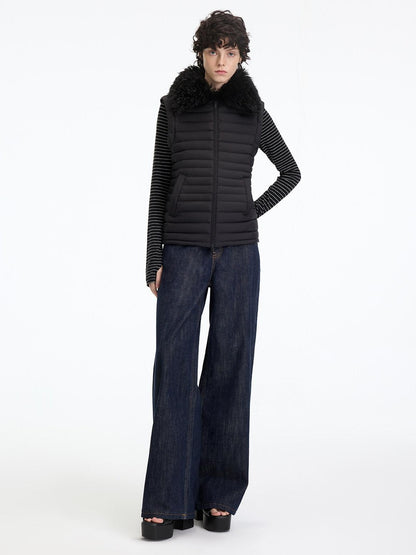 RUN TO THE FUTURE 90% White Duck Down Thick Slim Casual Turn Collar Ladies Down Jackets