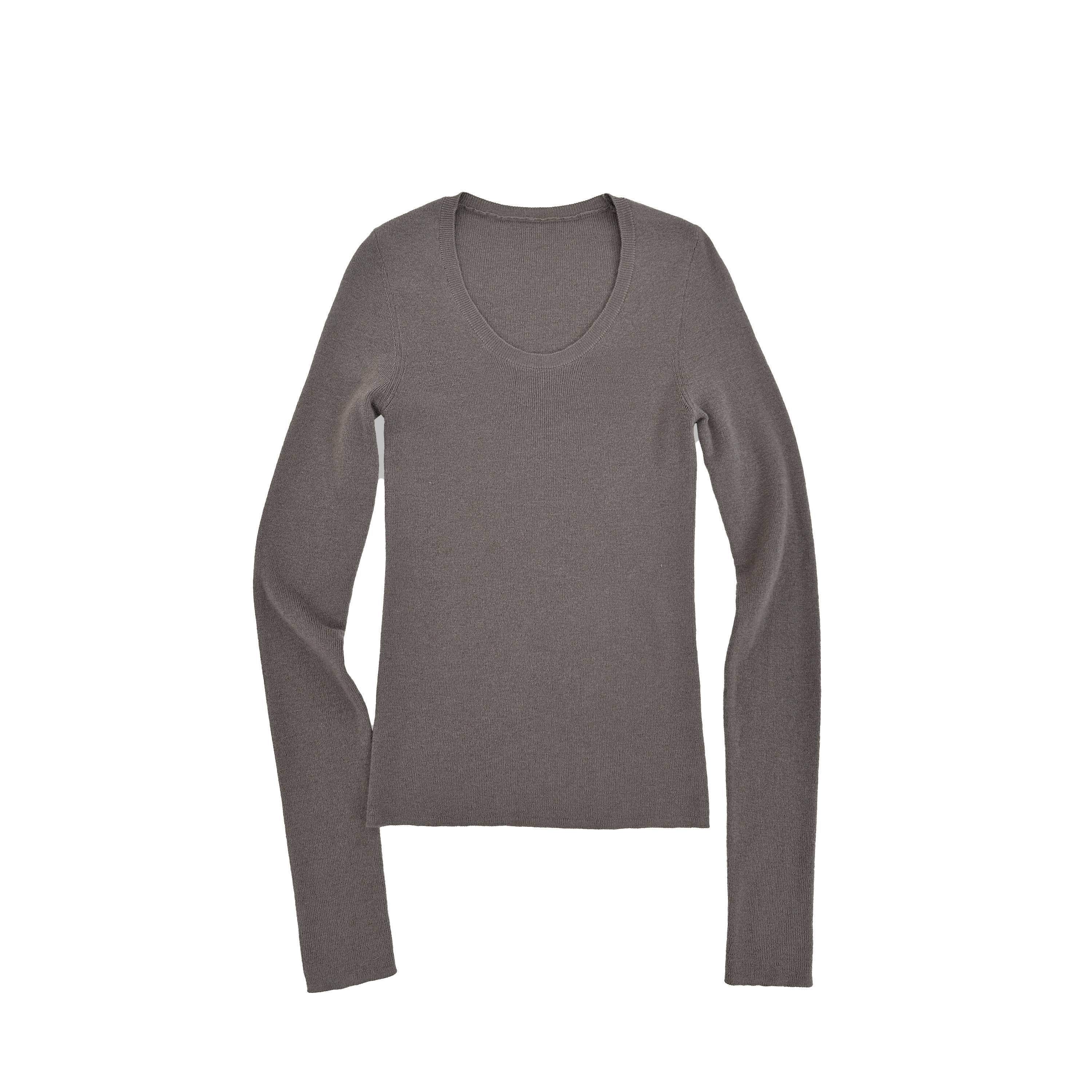 Northbutsouth_Four_Color_U_Neck_Slim_Fit_Lightweight_Long_Sleeve_Women&