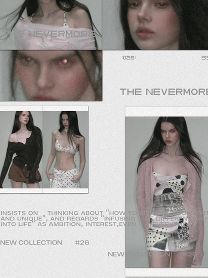 The NeverMore Alpaca Mohair Lightweight Diamond Cropped Button Front Women Knit Cardigans