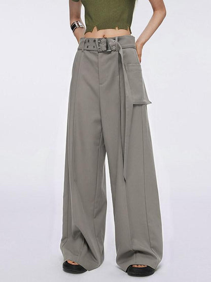 DKZ OFFICIAL Drapey Asymmetrical High Waist Pocket Women&