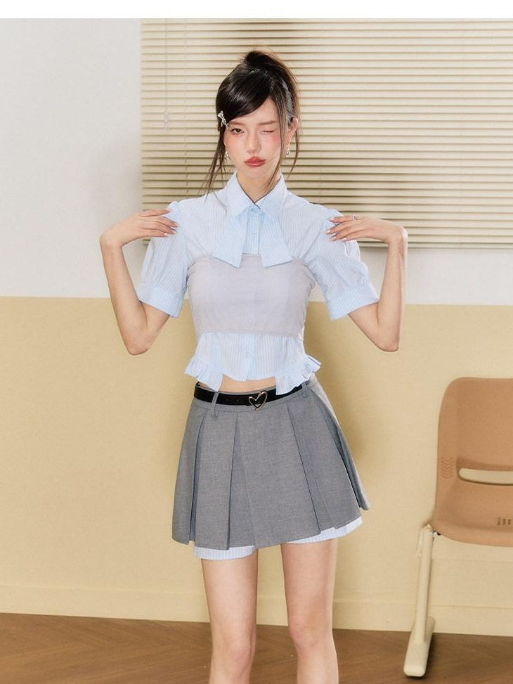 7Shiftin Soft Pu Black Minimalist Versatile Young Women Single Loop Waist Belts