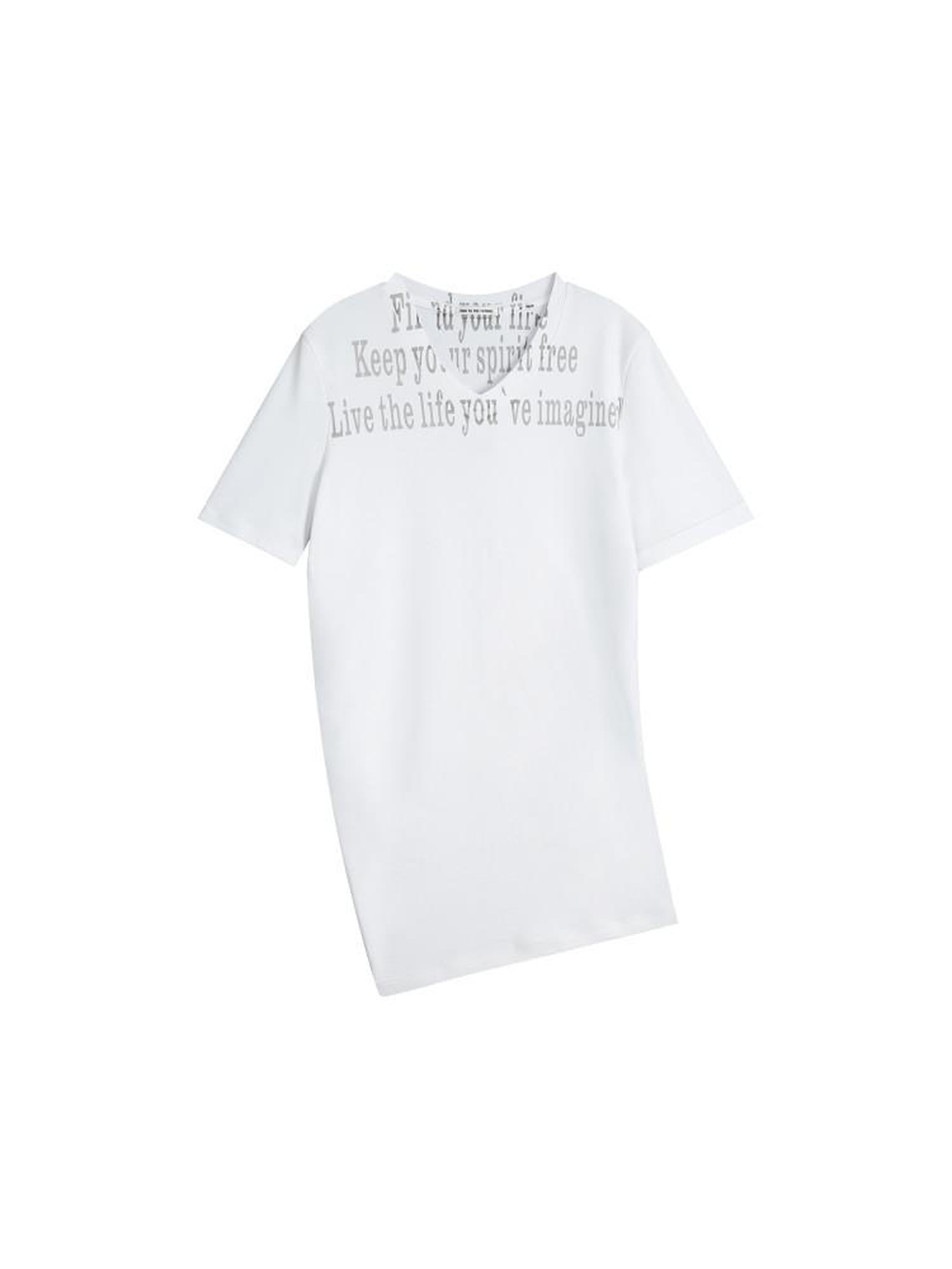 RUN TO THE FUTURE Moisture Wicking V-neck Slim Fit Creative Print Modal Short Sleeve T-Shirts
