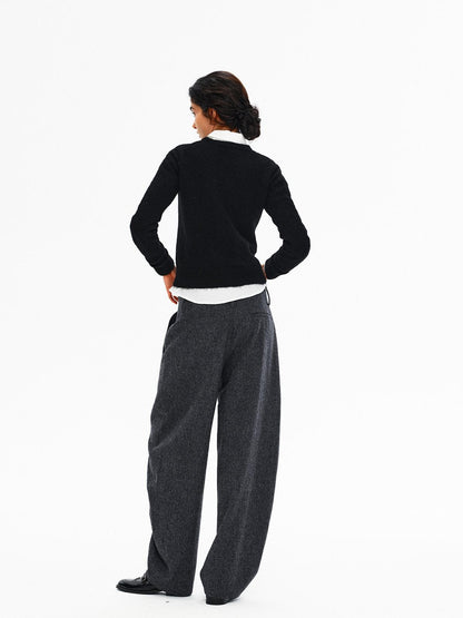 Northbutsouth Melange Drapey No Waistband Curved Leg Women&