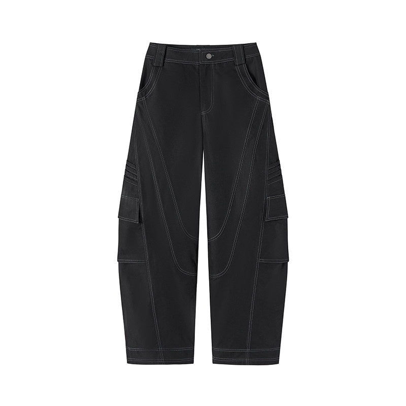 AnnoMundi Moonlight Strings Offset Topstitch Wide Leg High Waist Women&