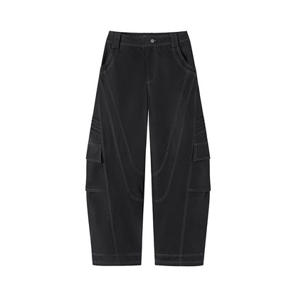 AnnoMundi Moonlight Strings Offset Topstitch Wide Leg High Waist Women&