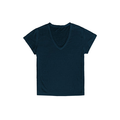 Northbutsouth_Multicolor_Snowflake_V-neck_Rolled_Hem_Women&