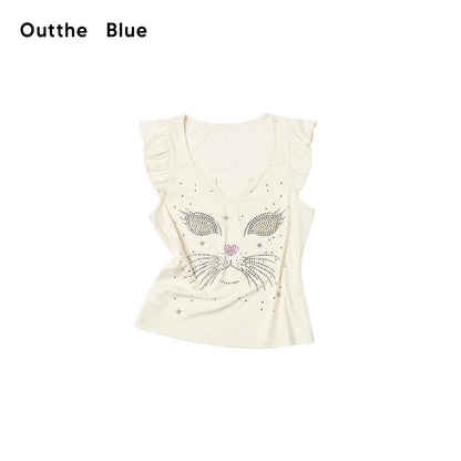 OuttheBlue_Starlight_Cat_Eye_Rhinestone_Slim_Puff_Sleeve_Women&