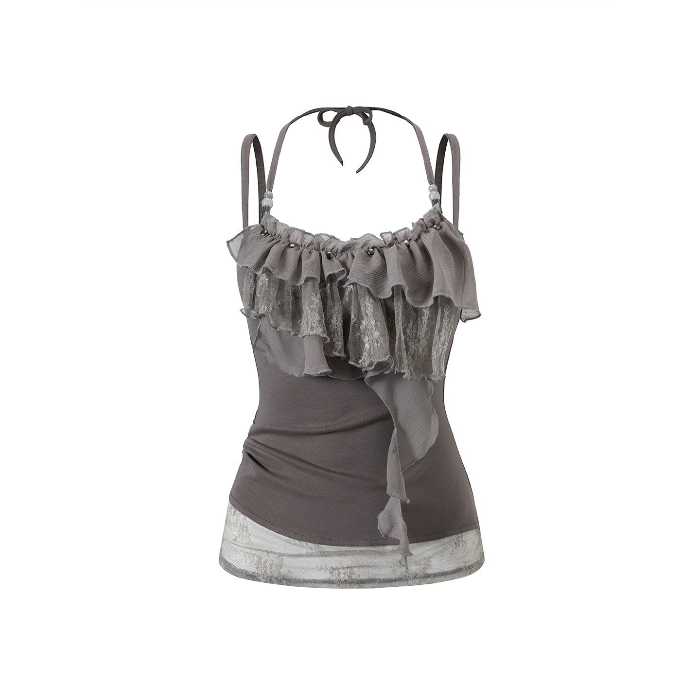 Cest_Nous_Leaf_Tie_Dye_Beaded_Lace_V-neck_Layered_Ruffle_Women&