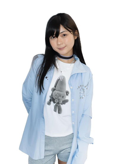 takeabreak Deep Gray Bear Print Soft Stretch Women&