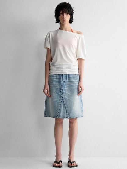 RUN TO THE FUTURE Breathable Modal Slim Fit Boat Neck Casual Women Solid Short Sleeve T-Shirts
