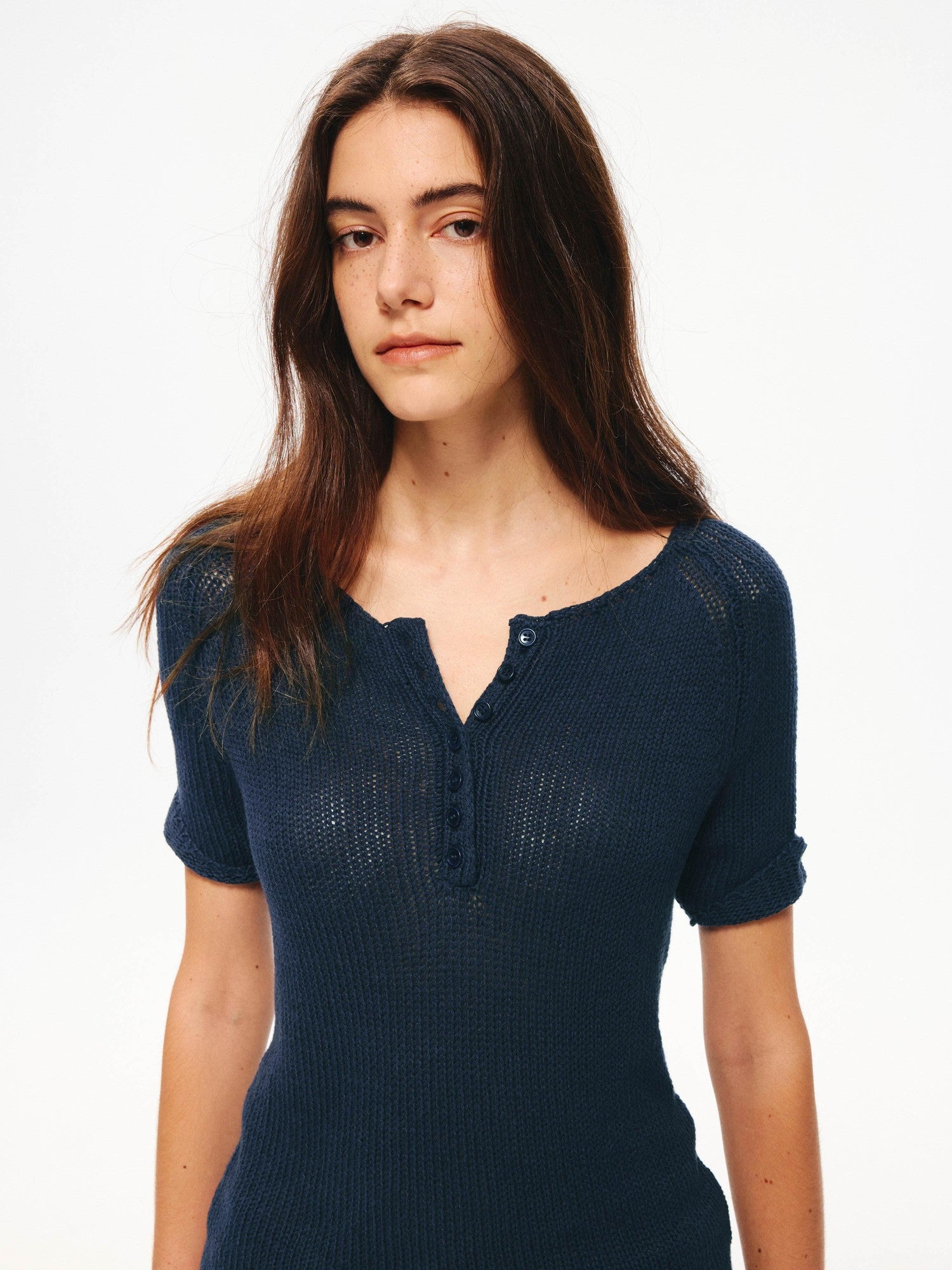Northbutsouth Four Tone Multi Button Turnback Knit Women&