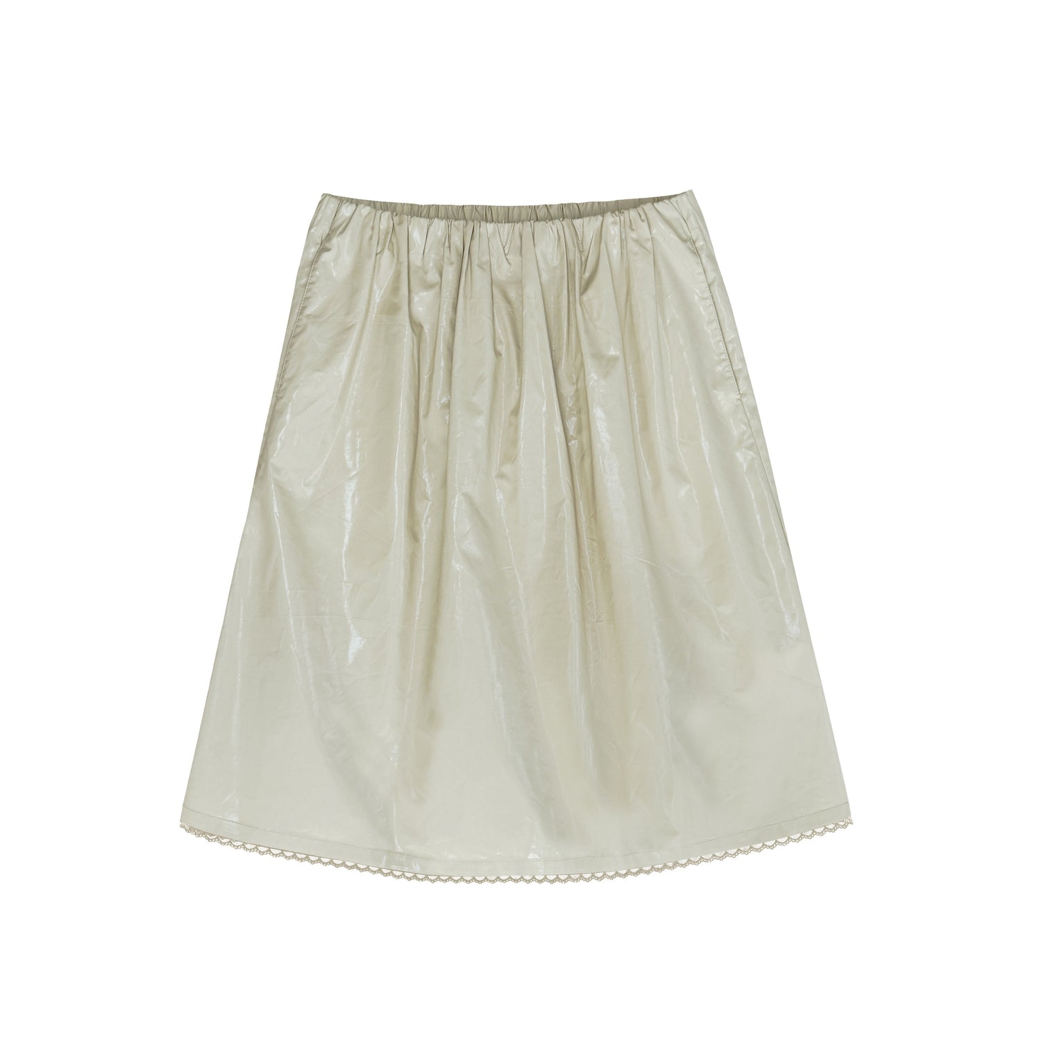 Northbutsouth_Lace_Panel_Pleated_A_Line_Elastic_Waist_Casual_Women&