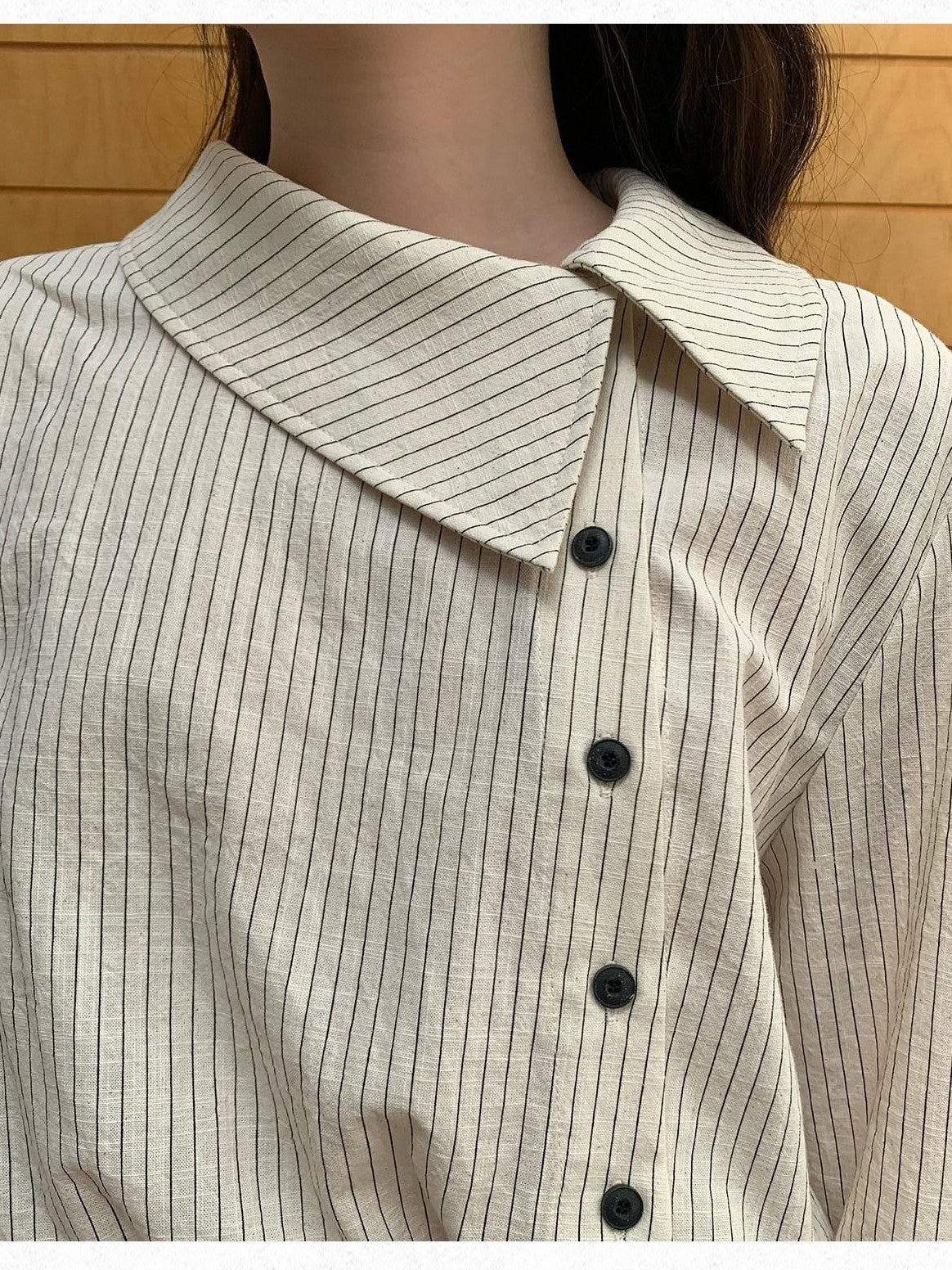Dorydory Striped Asymmetric Cropped Slim Waist Women&