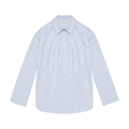 Northbutsouth_Blue_White_Pleated_Casual_Loose_Relaxed_Fit_Women&