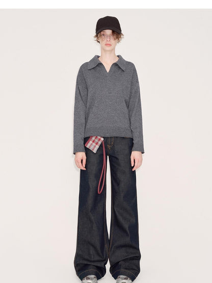 RUN TO THE FUTURE Comfort Cotton Blend Low Rise Long Length Dark Raw Denim Classic Straight Jeans
