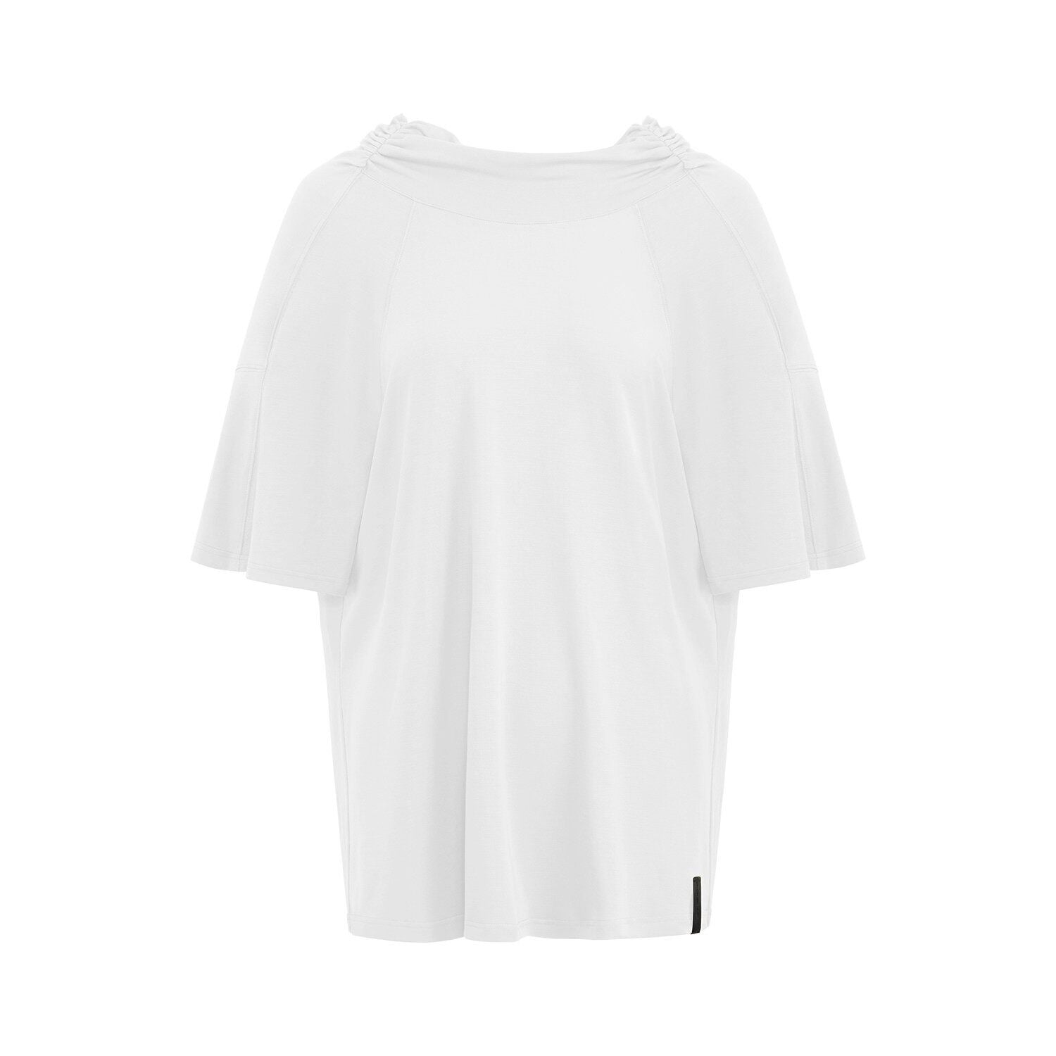 RUN_TO_THE_FUTURE_Soft_Modal_Casual_Loose_Solid_Mid_Length_Women_Short_Sleeve_T-Shirts_MISSTT