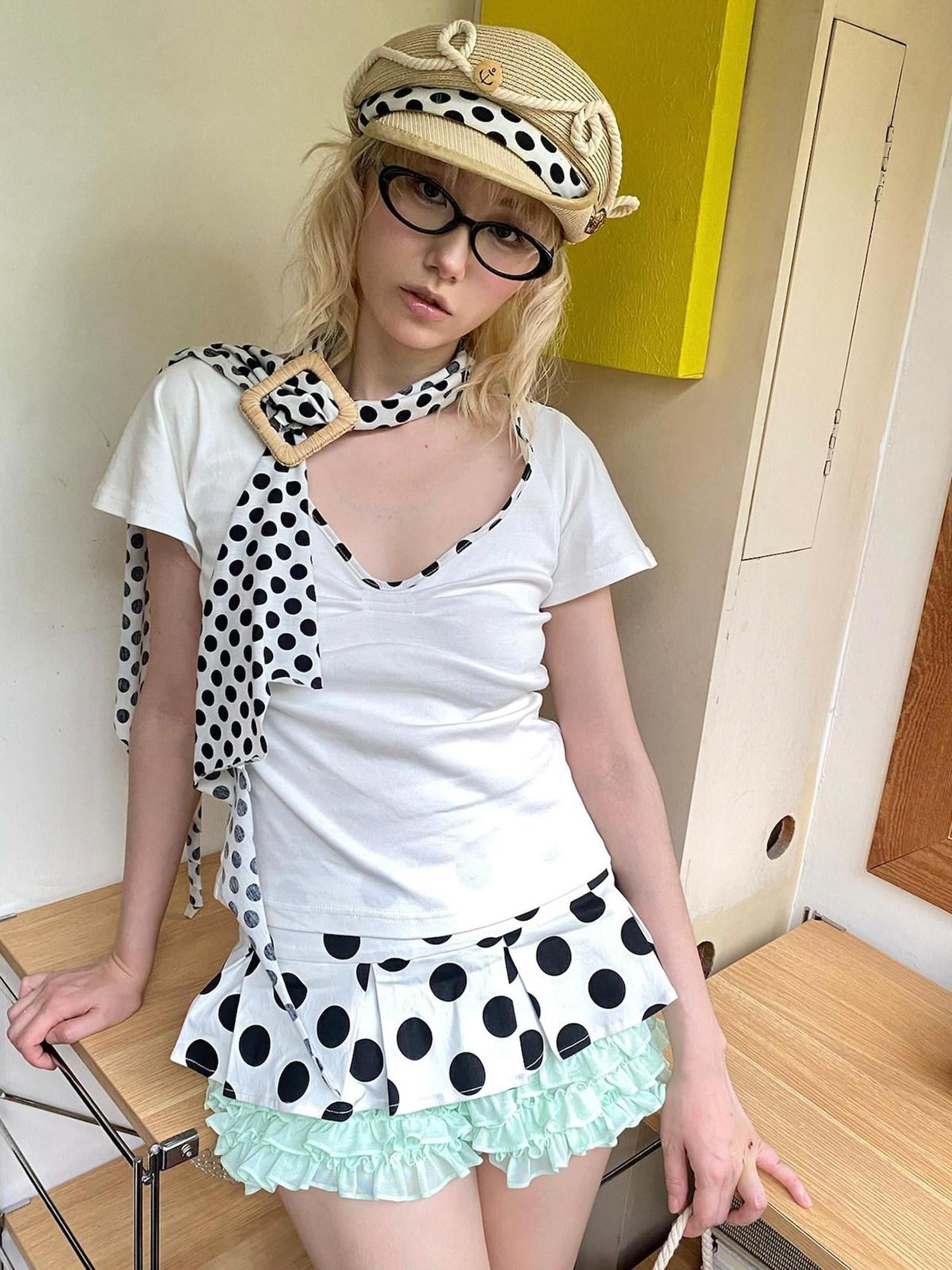 nit alcove Soft Breathable Cotton White Striped Teen Youth Unisex Scarf Accessories