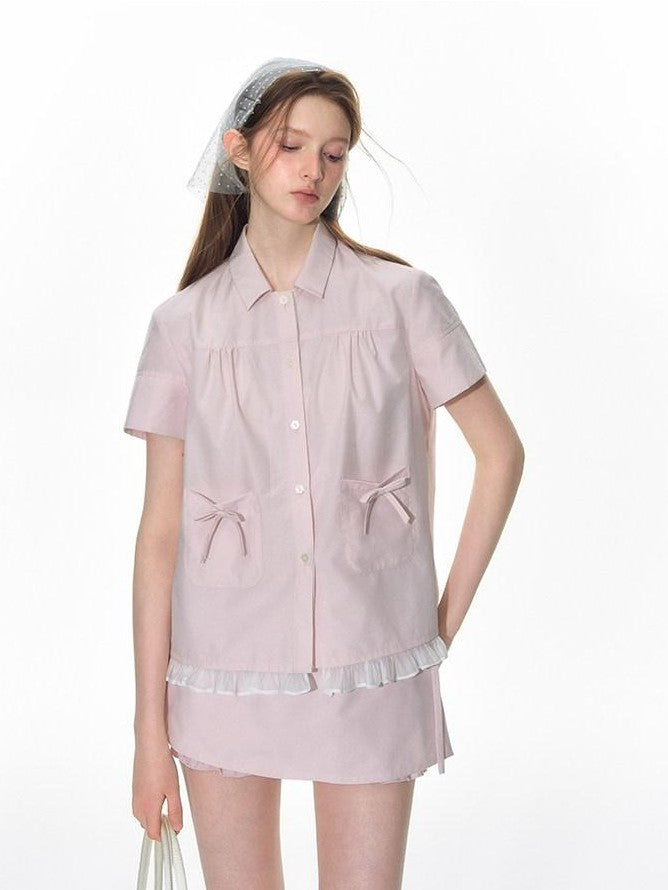 NAPSNAPS Check Patchwork Two Piece Illusion Spliced Gauze Women&