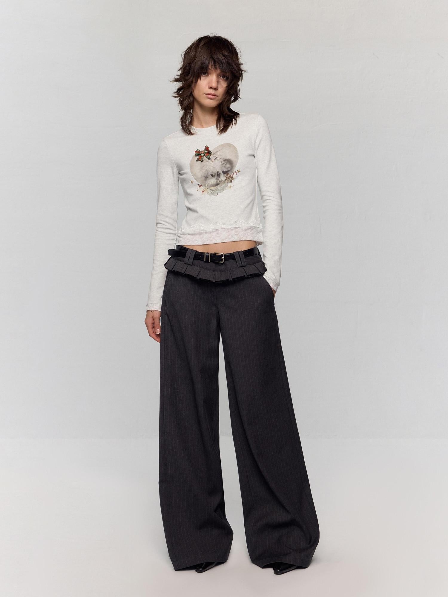 RUN TO THE FUTURE Original Low Waist Zip Fly Pocket Gray Womens Viscose Stretch Straight Pants