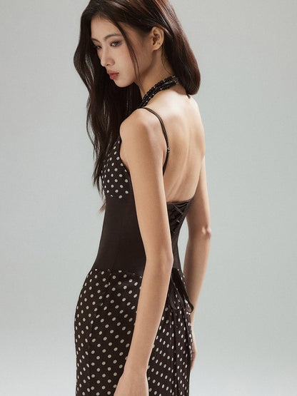 Low pixel Sexy V-neck Cami Waist Cinch Side Zipper Patchwork Viscose Women Mini Dresses