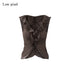Low pixel Soft Viscose Cupro Pleated Slim Fit Casual Cropped Brown Women Tank Tops