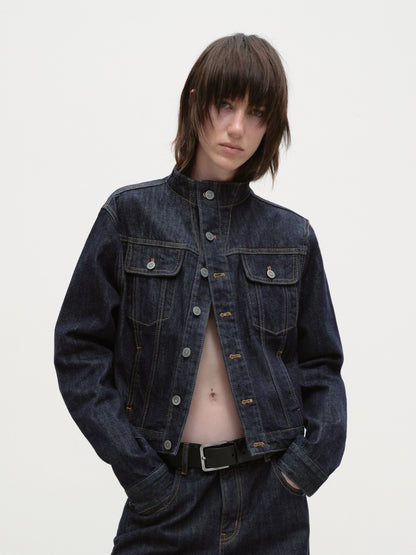 RUN_TO_THE_FUTURE_Indigo_Two_Piece_Denim_Set_Button_Jacket_Casual_Neutral_Female_Wide-Leg_Jeans_MISSTT