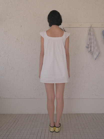 DKZ OFFICIAL White Doll Collar A Line Two Piece Women&