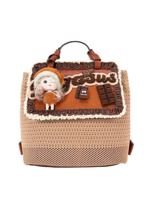 Biling Jewelry Bureau Original Niche Bag Woven Bag Backpack Women&