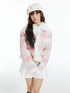 7Shiftin Pink Plaid Hidden Button Notch Lapel Preppy Youth Straight Fit Cropped Jackets