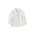 OuttheBlue Lightweight Cotton Lyocell High Waist Tie Casual Puff Sleeves Women Blouses