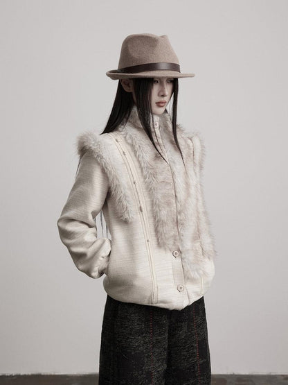 INDULGE Warm Oversized Dark Gothic Button Long Sleeve Women Poly Viscose Casual Jackets