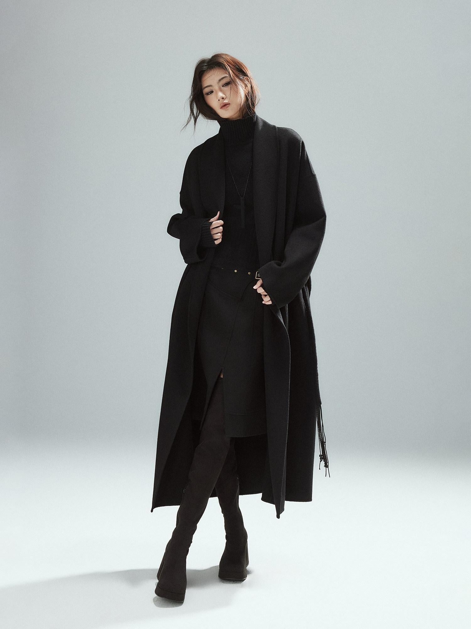 Low pixel Soft Viscose Wool Blend Street Slim Patchwork Women High Neck Knit Sweaters