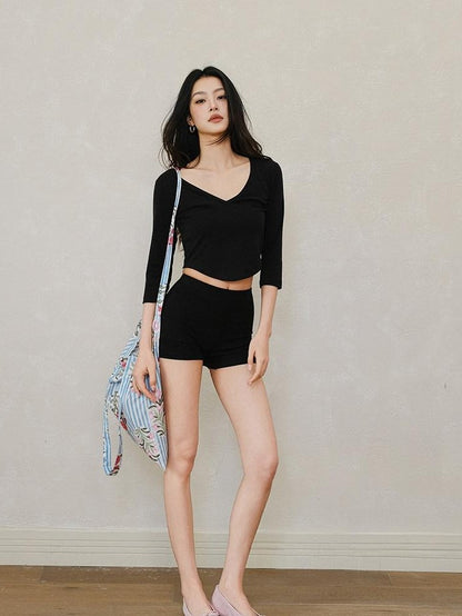 FU FRESH UP Skin Friendly Slim Fit High Waist Knit Women&