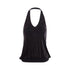RUN_TO_THE_FUTURE_Shimmer_Sequin_Halter_Cropped_Unlined_Solid_Stretch_Polyester_Women_Camisoles_MISSTT