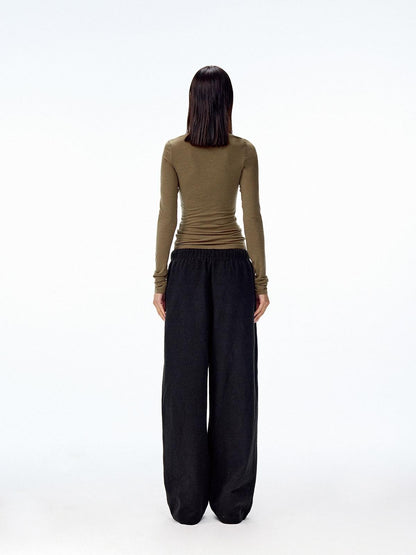 Northbutsouth Tricolor V-neck High Stretch Slim Women&