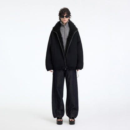 RUN_TO_THE_FUTURE_Reversible_Fleece_Lined_Loose_Fit_Long_Vintage_Black_Womens_Puffer_Jackets_MISSTT