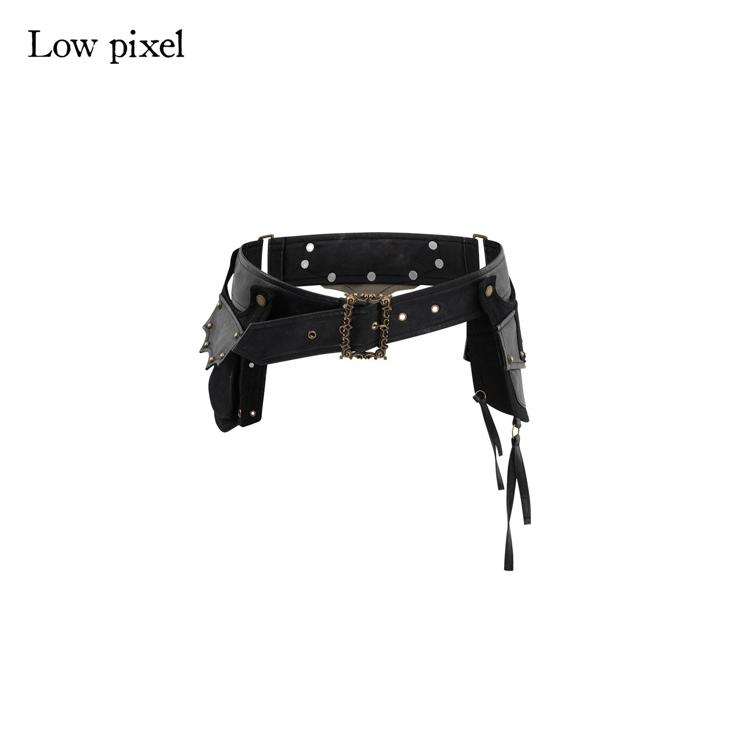 Low pixel Low Rise Slim Pocketed Patchwork Streetwear Women Black Zipper Mini Shorts