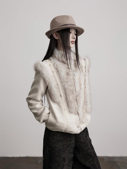 INDULGE Warm Oversized Dark Gothic Button Long Sleeve Women Poly Viscose Casual Jackets