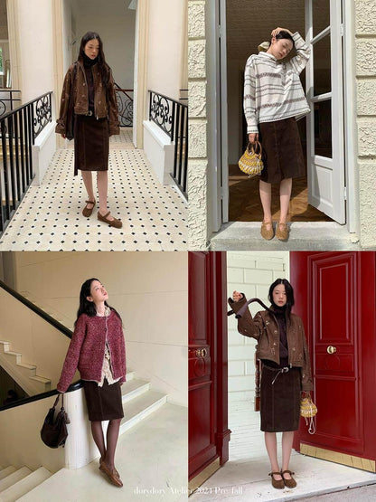 Dorydory Chic Straight Cut A Line Slim Fit Women&