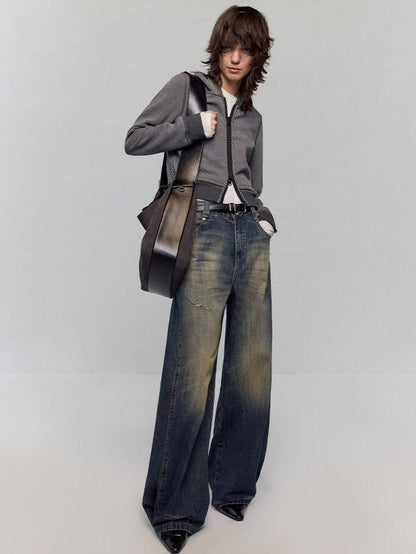 RUN TO THE FUTURE Large Zipper Pocket Casual Minimalist Single Strap Everyday Cross Body Bags
